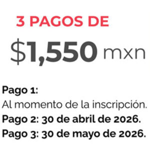 Papalote: Inscripción en 3 pagos